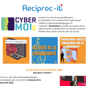 Reciproc-IT participe au CyberMois, un mois dédié à la sensibilisation aux bonnes pratiques cyber.